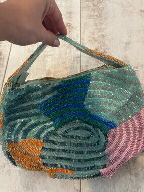 Womens Beaded Mini Bag